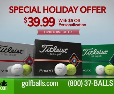 Special Holiday Offer! Titleist Pro V1, Pro V1x & AVX Golf Balls Now $39.99