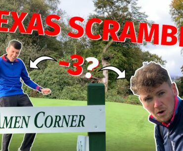 TEXAS SCRAMBLE AT AMEN CORNER?! | ASSL Texas Scramble | Golf Challenges