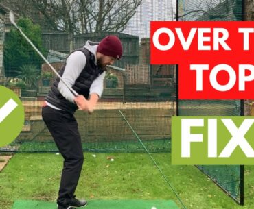 HOW TO FIX YOUR OVER THE TOP GOLF SWING! - Use this 2 step method for INSTANT RESULTS