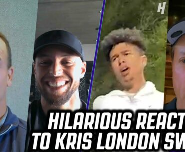 Steph Curry, Peyton Manning, Charles Barkley, & Phil Mickelson REACT to KRIS LONDON'S Golf Swing!