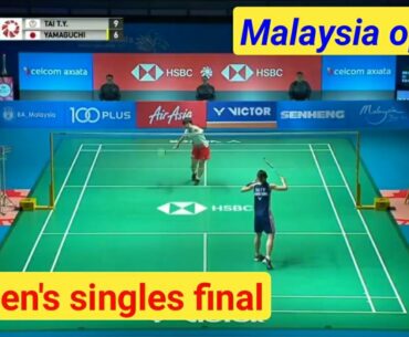 Malaysia open 2019 || women's singles final || Tai Tzu Ying vs Yamaguchi