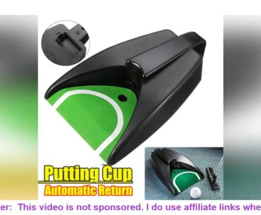 1Pcs Golf Putter Cup with Auto Ball Return Function,Indoor Outdoor Yard Office Golf Ball Automatic