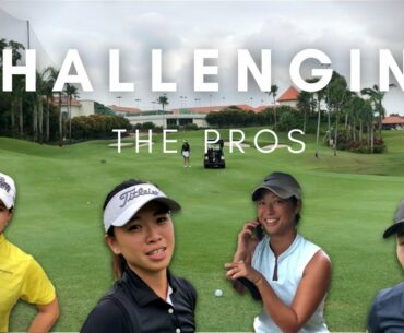 CHALLENGING THE PROS | ft. Golf with Gen, Dianne Luke & Lin