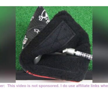 1Pcs Golf Blade Putter Cover Creative Skull Golf Putter Headcover with Easy Lock-in and Off Closure