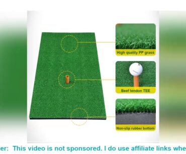 Golf Practice Grass Mat 4 Size Indoor Training Hitting Pad Backyard Golf Mat With Tee Outdoor Mini