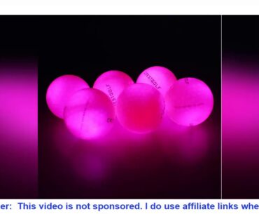 (10 Pack) Crestgolf Flashing Glowing Golf Ball,Night Glow Flash Light up LED Golf Ball,six Color fo