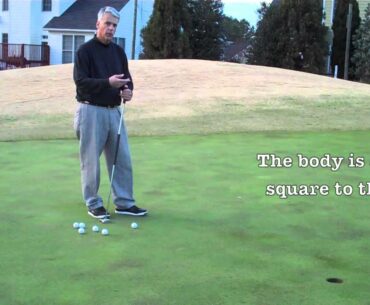 Face on Putting Technique without Anchoring the Putter