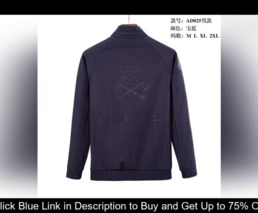 Autumn 2020 new men's Golf jacket winter Windbreaker with plush for warmth Fashion brand