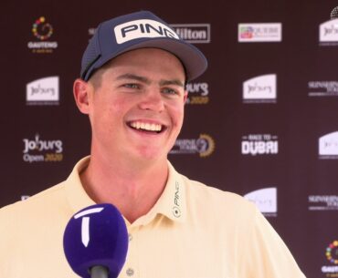 Wilco Nienaber Sunday Flash Interview 2020 Joburg Open - Round 4