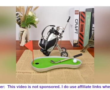 Golf Gift Set Golf Decoration Hitting Entertainment Toy Desktop Decoration Game For Father Colleagu