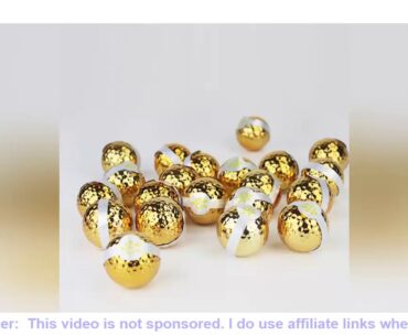 12Pcs/Lot Golf Ribbon Ball Special for Opening Ceremony Gift Gold Plated Ball Gold Course Kickoff