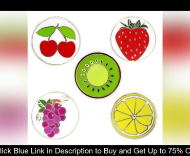 Fruit Golf Ball Marks With Magnetic Golf Hat Clip (5 sets!!!)