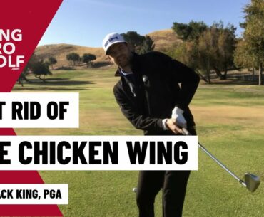 Golf Lesson: How to stop the chicken wing