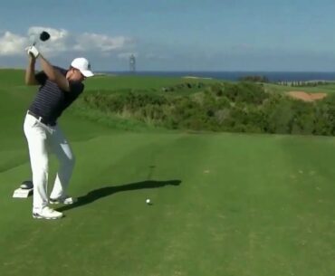 Jordan Spieth puts it on the fringe from 395-yards out two days in a row en route to birdies