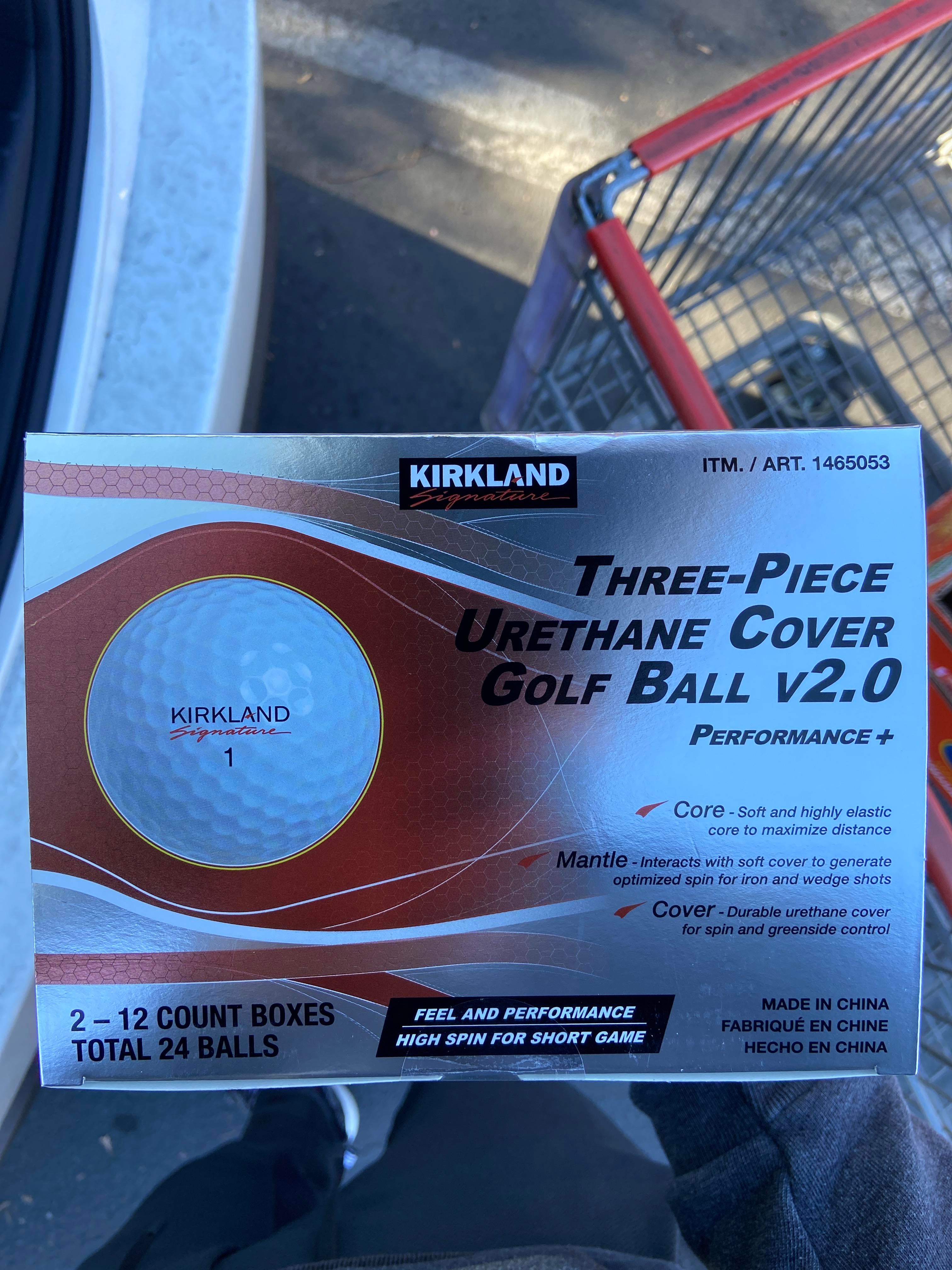 New Kirkland balls back in stock at my local Costco! V2.0 FOGOLF