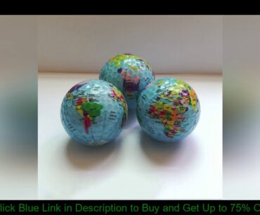 3 pcs/lot Globe Map Color Golf Balls Practice Golf Balls Golf Gift Balls Free shipping