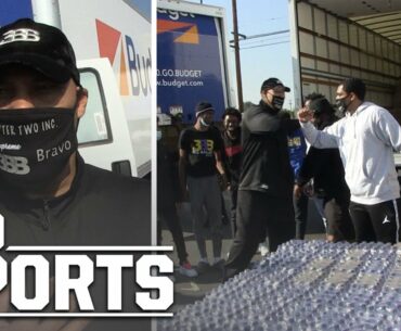Lavar Ball Unloads A Semi-Truck-Worth Of Supplies For The Thanksgiving Holiday | TMZ Sports
