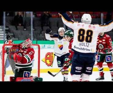 Alexander Holtz dominates vs. Lucas Raymond, scores 2 goals in head-to-head SHL matchup