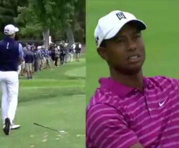 Justin Thomas, Tiger Woods career side-by-side & club twirl tutorial