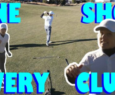GOLF CHALLENGE: USE IT AND LOSE IT | Only allowed 1 shot per club