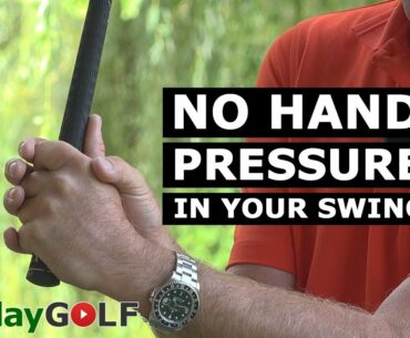 Control the HAND PRESSURE in your golf swing - Practice drill