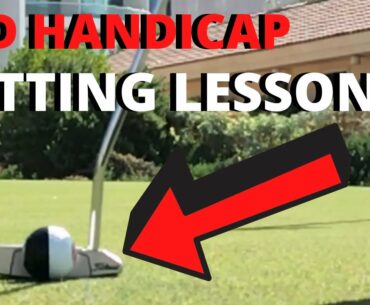 A PUTTING LESSON FOR A MID HANDICAP GOLFER'S!!!