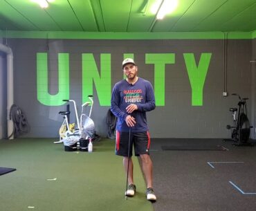 Unity Fitness - SuperSpeed C-Stick Staggered Stance Golf Swing (Non-Dom., Lead Leg Back)