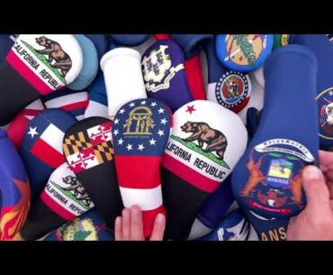State Flag Golf Club Head Covers. All 50 Fifty States and Puerto Rico. Made in the USA by BeeJos.