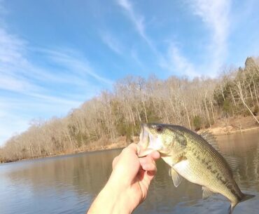 BASS FISHING A SECRET LAKE!