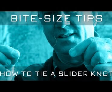 How To Tie A Slider Knot With Alan Scotthorne