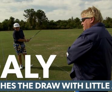 John Daly teaches the draw with his son Little John