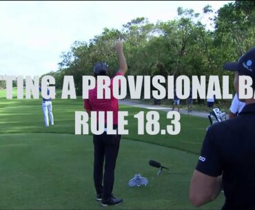 Joaquin Niemann Nearly Loses His Ball - Golf Rules