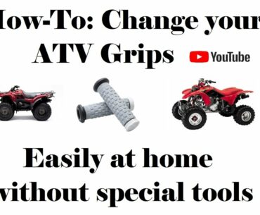 How-To: replace and install ATV grips EASILY!