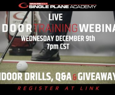 Solid Impact Golf Drill + Free Live Indoor Training Webinar with Big Giveaways (Register at Link)