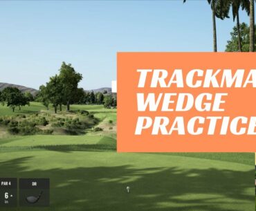 Indoor Course Practice on the Trackman | Wedge Work PT1