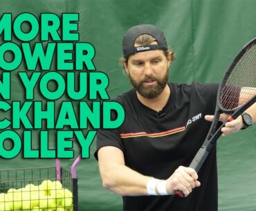 Why Your Backhand Volley Lacks Power (And How To Fix It) - Tennis Lesson