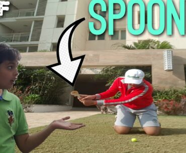 Mini-Golf Contest, but WITHOUT Golf Clubs! LOSER has to eat an Entire CHILI |Random Item Challenge|