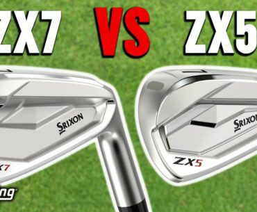 Srixon Golf Irons Comparison: ZX5 vs. ZX7 | Trackman Test & Feedback