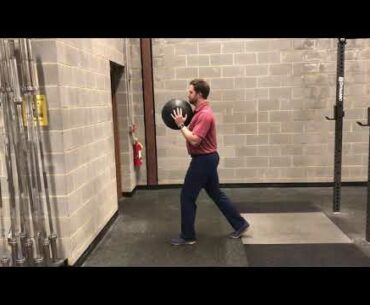 Split Stance Wall Ball