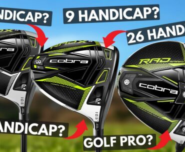 THE NEW COBRA RADSPEED DRIVERS... TESTED BY GOLFERS OF ALL LEVELS!