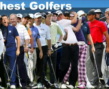 The 25 Richest Golfers in the World Height Comparison - Tiger Woods and others