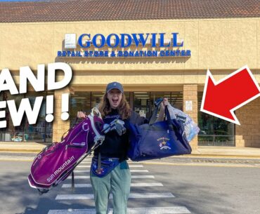 WE FOUND BRAND NEW GOLF GEAR AT GOODWILL (Sales Samples!!)