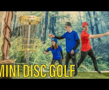 9 HOLE MINI DISC GOLF ROUND IN MY HOUSE!! Vlogmas Day 12