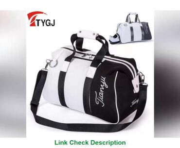 Brand Golf Clothing Bag Pu Ball Bags Large Capacity Clothes Golf Shoes Bag Travelling Handbag Knaps