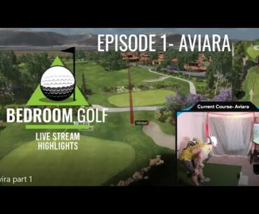 Bedroom Golf Episode 1 Part 1 - Aviara . Skytrak E6 Connect Simulator.
