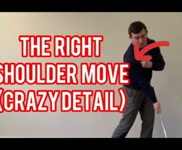 RIGHT SHOULDER MOVEMENT IN THE GOLF    SWING:PROS VS AMS