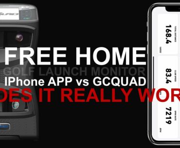 FREE HOME GOLF LAUNCH MONITOR APP Does it ACTUALLY Work