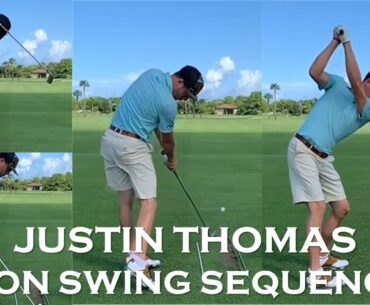 Justin Thomas Iron Swing Sequence-Slow Motion