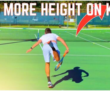 How to Get More Height on the Kick Serve | Tennis Technique