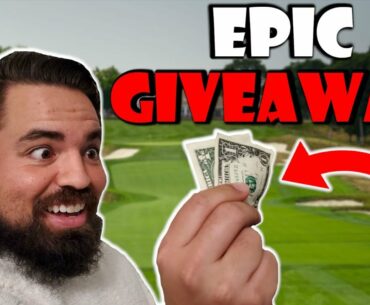 Our BIGGEST Giveaway With EPIC Stroke Play Vlog (Houston National Golf Club)